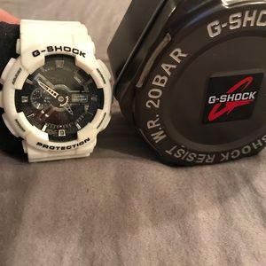 White g shock watch